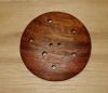 2 5/8" Extra Extra Large Round Multi-Hole Wood Button